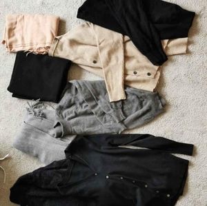 Sweaters sweatshirts and scarves